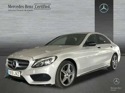 Usado Mercedes C220 AMG 170 CV (125 kW) 2016 Plata iridio Berlina