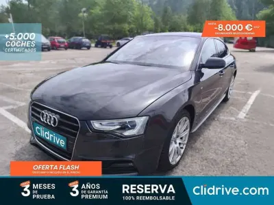 Usado Audi A5 Sportback S-Line 150 CV (110 kW) 2014 Gris Utilitario