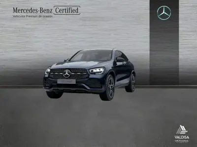 Usado Mercedes GLC300e AMG line 306 CV (225 kW) 2021 Azul cavansita SUV