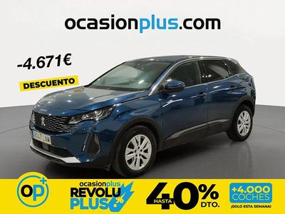 Usado Peugeot 3008 Active 130 CV (95 kW) 2021 Azul SUV
