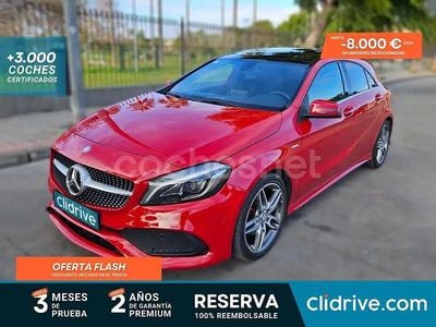 Usado Mercedes A200 AMG line 136 CV (100 kW) 2015 Rojo Berlina