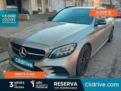 Gris Usado 2021 Mercedes C220 Familiar | 30.490 € (Precio justo)