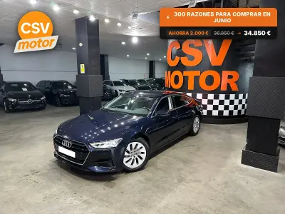 Usado Audi A7 Sportback 320 CV (235 kW) 2019 Azul Utilitario