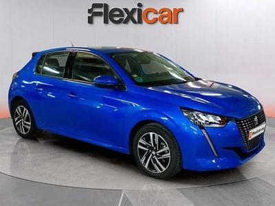 Usado Peugeot 208 Allure 101 CV (74 kW) 2020 Azul Utilitario