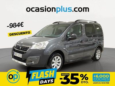 Usado Peugeot Partner Outdoor 100 CV (73 kW) 2017 Gris Monovolumen