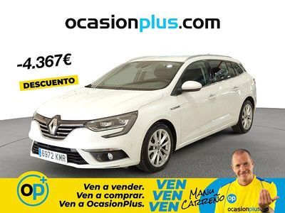 Usado Renault Mégane GrandTour Zen 130 CV (95 kW) 2018 Blanco Familiar