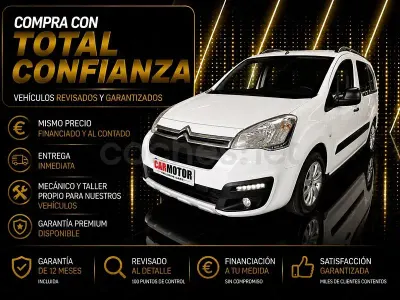 Käytetty Citroën Berlingo Feel 110 HP (80 kW) 2017 Valkoinen Tila-auto