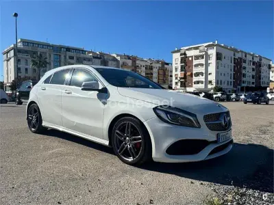 Usado Mercedes A200 AMG line 136 CV (100 kW) 2017 Blanco Berlina