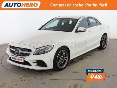 Usado Mercedes C200 AMG line 160 CV (117 kW) 2019 Blanco Berlina