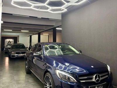 Usado Mercedes C220 170 CV (125 kW) 2017 Azul Berlina