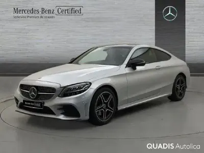 Usado Mercedes C220 194 CV (142 kW) 2021 Plata iridio Coupe