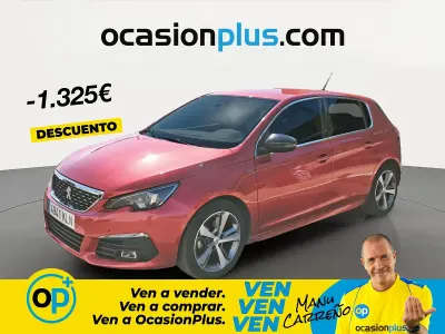 Usado Peugeot 308 GT-line 130 CV (95 kW) 2018 Rojo Berlina