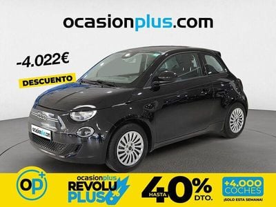 Usado Fiat 500e Action 69 kW (95 CV) 2022 Negro Utilitario