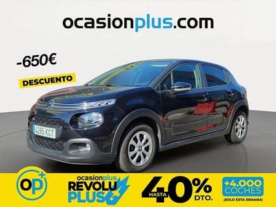 Usado Citroën C3 Feel 68 CV (50 kW) 2017 Negro Utilitario