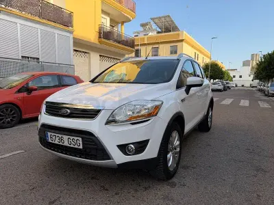 Brugt Ford Kuga Titanium 140 HK (102 kW) 2010 Hvid SUV