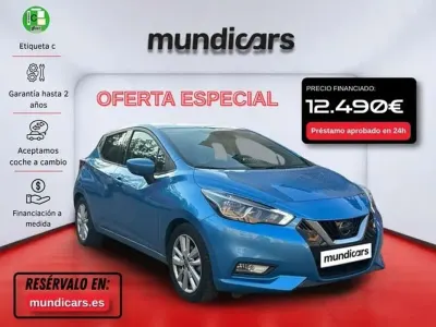 Usado Nissan Micra N-Connecta 101 CV (74 kW) 2019 Azul Utilitario