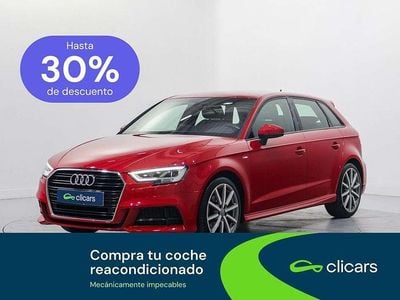 Usado Audi A3 Sportback S-Line 116 CV (85 kW) 2019 Rojo Utilitario
