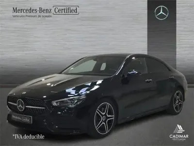 Usado Mercedes CLA200 AMG line 150 CV (110 kW) 2022 Negro noche Coupe
