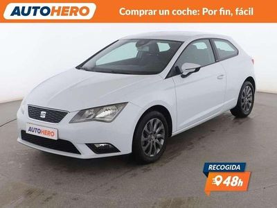 Usado Seat Leon I-Tech 106 CV (77 kW) 2014 Blanco Coupe