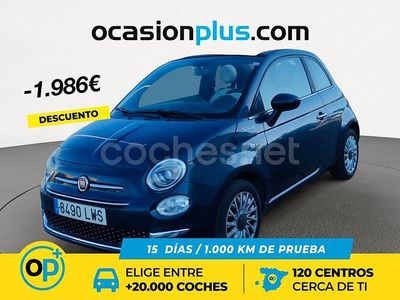 Azul Usado 2022 Fiat 500C Dolcevita Descapotable | 11.290 € (Precio justo)
