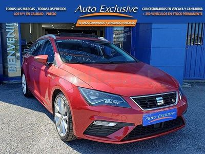 Usado Seat Leon FR 150 CV (110 kW) 2018 Granate Familiar