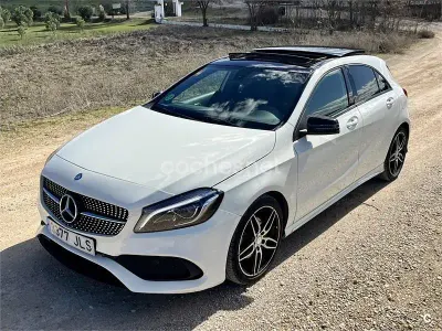 Usado Mercedes A200 AMG line 136 CV (100 kW) 2016 Blanco Berlina