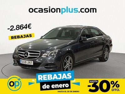 Gris Usado 2015 Mercedes E220 Berlina | 20.450 € (Precio justo)