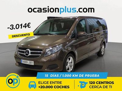 Marrón Usado 2017 Mercedes V220 Avantgarde Monovolumen | 37.676 € (Precio justo)