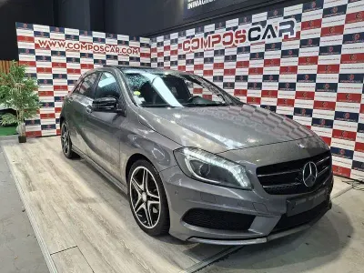 Usado Mercedes A200 AMG line 136 CV (100 kW) 2015 Gris / plata Utilitario