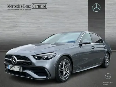 Usado Mercedes C200 AMG line 204 CV (150 kW) 2021 Gris Berlina