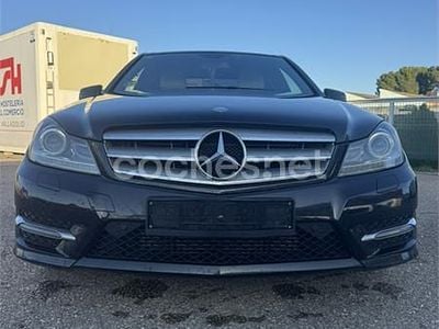 Usado Mercedes C250 AMG line 204 CV (150 kW) 2013 Negro Berlina
