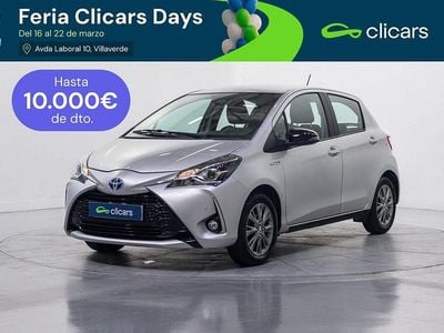 Usado Toyota Yaris Hybrid Active 100 CV (73 kW) 2017 Gris Berlina