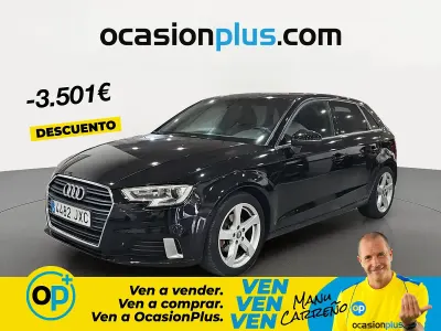Usado Audi A3 Sport 110 CV (80 kW) 2017 Negro Berlina