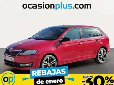 Usado Skoda Rapid Ambition 90 CV (66 kW) 2014 Rojo Utilitario