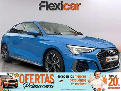 Usado Audi A3 Sportback S-Line 150 CV (110 kW) 2021 Azul Utilitario