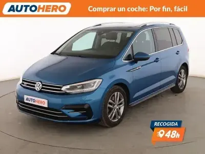 Usado VW Touran Sportline 150 CV (110 kW) 2019 Azul Monovolumen