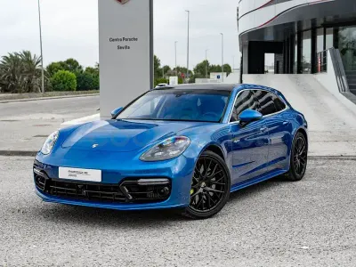 Occasion Porsche Panamera Sport Turismo 680 PK (500 kW) 2018 Blauw Stationwagen