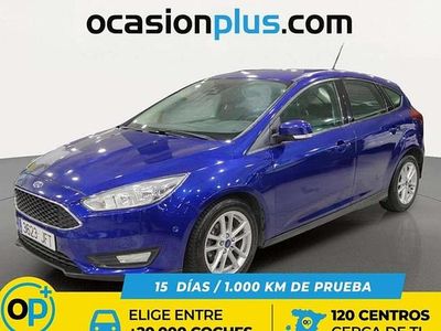 Usado Ford Focus Trend+ 116 CV (85 kW) 2015 Azul Utilitario