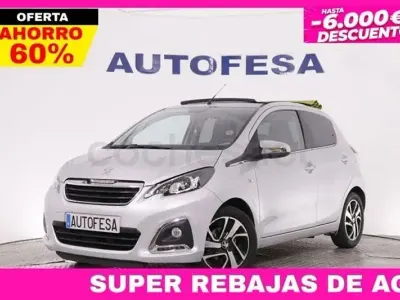Usado Peugeot 108 Allure 72 CV (52 kW) 2019 Gris / plata Berlina