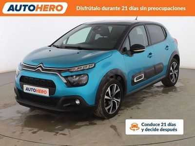 Azul Usado 2021 Citroën C3 PureTech Berlina | 13.299 € (Precio justo)
