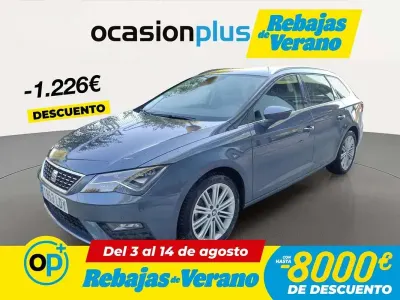 Usado Seat Leon ST XCELLENCE 131 CV (96 kW) 2020 Gris Familiar