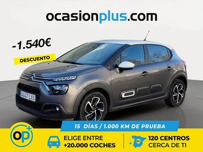 Usado Citroën C3 Feel 83 CV (61 kW) 2022 Gris Utilitario