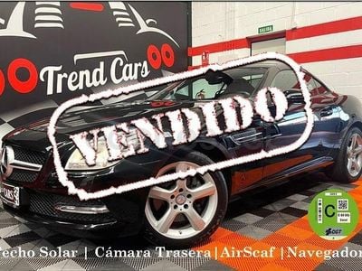 Usado Mercedes SLK200 184 CV (135 kW) 2015 Negro Descapotable