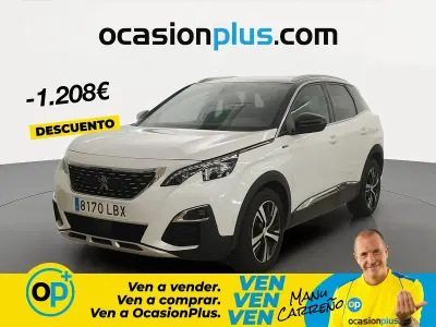 Usado Peugeot 3008 GT-line 130 CV (95 kW) 2019 Blanco SUV