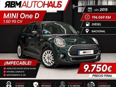 Usado Mini One D 95 CV (69 kW) 2015 Verde Utilitario