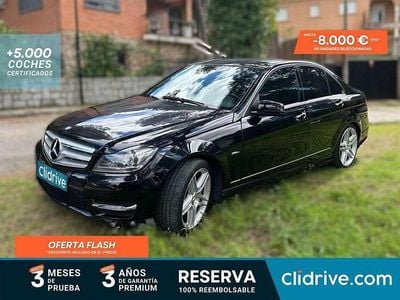 Usado Mercedes C200 Avantgarde 184 CV (135 kW) 2011 Negro Berlina