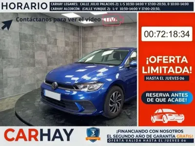 Usado VW Polo Life 95 CV (69 kW) 2022 Azul Utilitario