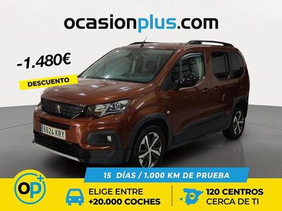 Marrón Usado 2018 Peugeot Rifter GT-line Monovolumen | 16.290 € (Precio justo)