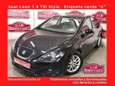Usado Seat Leon Style 125 CV (91 kW) 2009 Negro Berlina