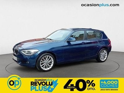Usado BMW 118 143 CV (105 kW) 2015 Azul Utilitario